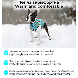 Курточка для собак WAUDOG Clothes малюнок "Ліга Справедливості", M50