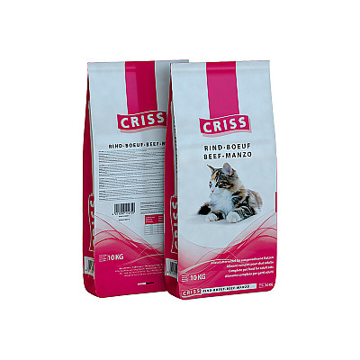 Сухой корм для кошек CRISS (КРИС) с говядиной для взрослых и пожилых кошек
