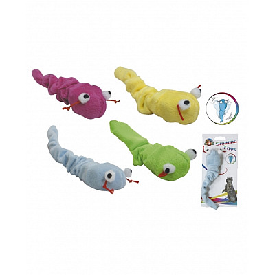 Игрушка для кот. CROCI  гремучая змейка., плюш, 13 см