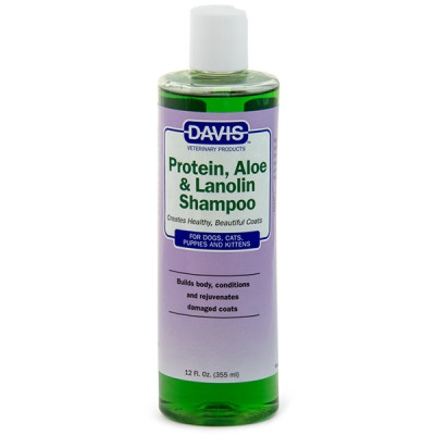 Davis Protein Aloe Lanolin Shampoo протеин, алое, ланолин шампунь для собак, котов, концентрат