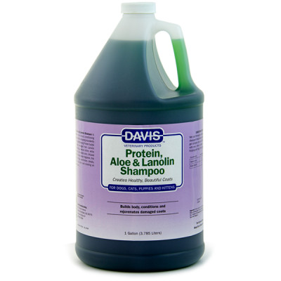 Davis Protein Aloe Lanolin Shampoo протеїн, алое, ланолін шампунь для собак, котів, концентрат