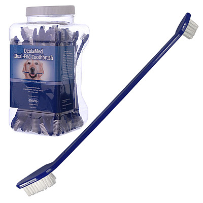 Davis Dentamed Dual-End Toothbrush зубна щітка для собак і котів 