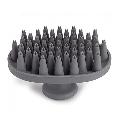 Щітка для догляду за шкірою і шерстю Dexas BrushBuster сіра