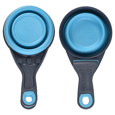Dexas Collapsible KlipScoop™ Мірна склянка складана на кліпсі для собак та котів ВЕЛИКИЙ 480 мл