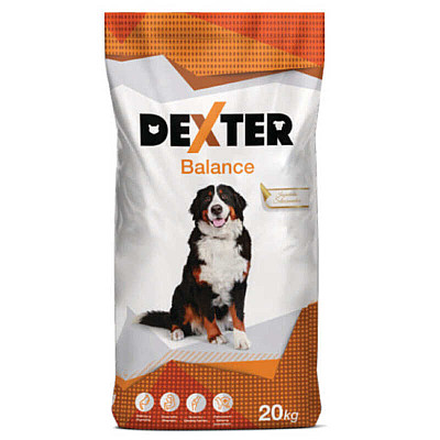 Сухой полнорационный корм для взрослых собак Dexter (Декстер) Balance Dog – с мясом и овощами