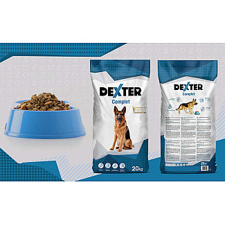 Dexter (Декстер) Сomplet Dog – Сухий повнораційний корм з м'ясом та овочами для дорослих собак, 20 кг
