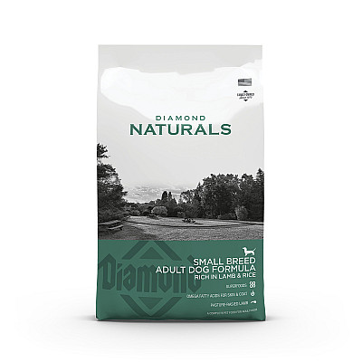 Сухий холістик корм Diamond Naturals Adult Small Breed Lamb&Rice з ягням для дорослих собак малих порід
