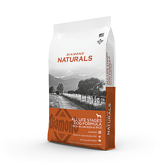 Сухий холістик корм Diamond Naturals All Life Stages Dog Chicken&Rice з куркою для собак всіх порід на всіх стадіях життя, 15 кг