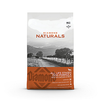 Сухий холістик корм Diamond Naturals All Life Stages Dog Chicken&Rice з куркою для собак всіх порід на всіх стадіях життя, 15 кг