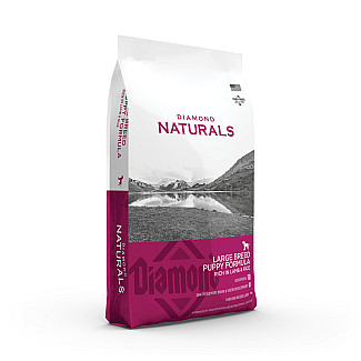 Сухий холістик корм Diamond Naturals Puppy Large Breed Lamb&Rice з ягням для цуценят великих порід, 15 кг