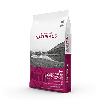 Сухий холістик корм Diamond Naturals Puppy Large Breed Lamb&Rice з ягням для цуценят великих порід, 15 кг