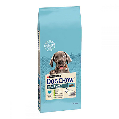 Сухой корм для собак Purina Dog Chow Puppy Large Breed Turkey для щенков больших пород с индейкой