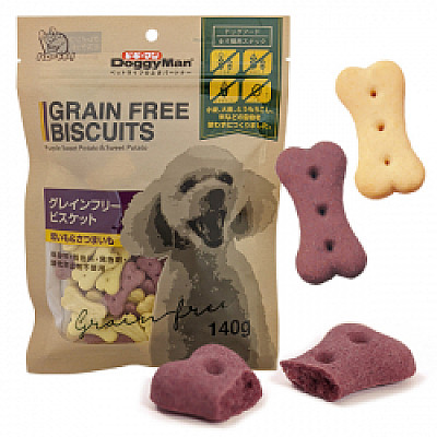 DoggyMan Biscuits Purple Sweet Potato Sweet Potato ДОГГІ МЕН БІСКВІТ ФІОЛЕТОВИЙ БАТАТ беззернове печиво для собак