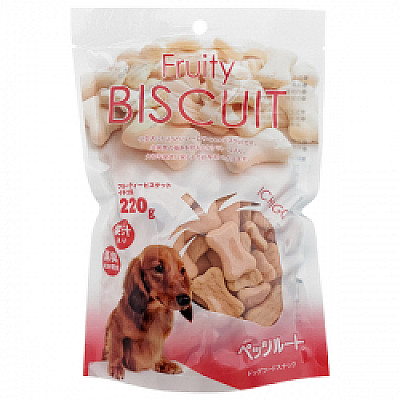 DoggyMan Biscuit Strawberry ДОГГІ МЕН БИСКВІТ ПОЛУНИЦЯ фруктове печиво для собак 