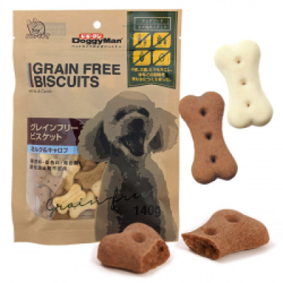 DoggyMan Biscuits Milk&Carob ДОГГІМЕН БІСКВІТ МОЛОКО&КЕРОБ беззернове печиво ласощі для собак 