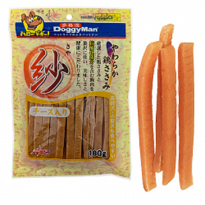 DoggyMan Soft Chicken Strip Cheese ДОГГІМЕН КУРЯЧІ ПАЛОЧКИ З СИРОМ ласощі для собак