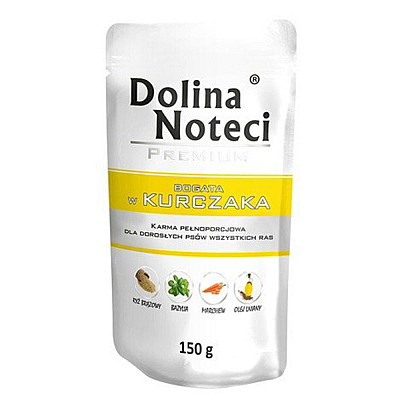 Вологий корм для дорослих собак Dolina Noteci Premium з куркою