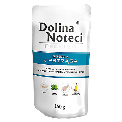 Вологий корм для дорослих собак Dolina Noteci Premium з фореллю