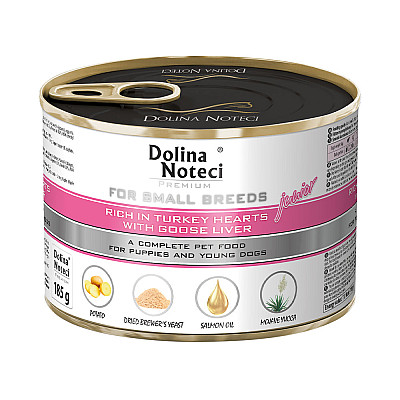 Влажный корм Dolina Noteci  для молодых собак, сердце индейки, печень гуся