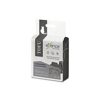 Наповнювач Essence з тофу для котячого туалету, з вугіллям 1-4 мм, 6 л