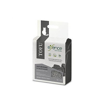 Наповнювач Essence з тофу для котячого туалету, з вугіллям 1-4 мм