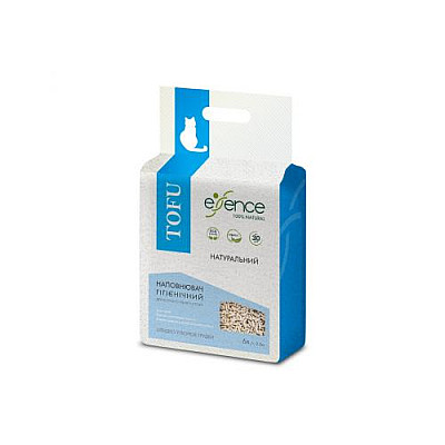 Наповнювач Essence з тофу для котячого туалету, натуральний 2 мм