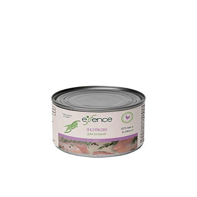 Вологий корм для кошенят Essence з куркою