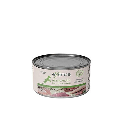 Вологий корм для дорослих собак Essence м'ясне асорті