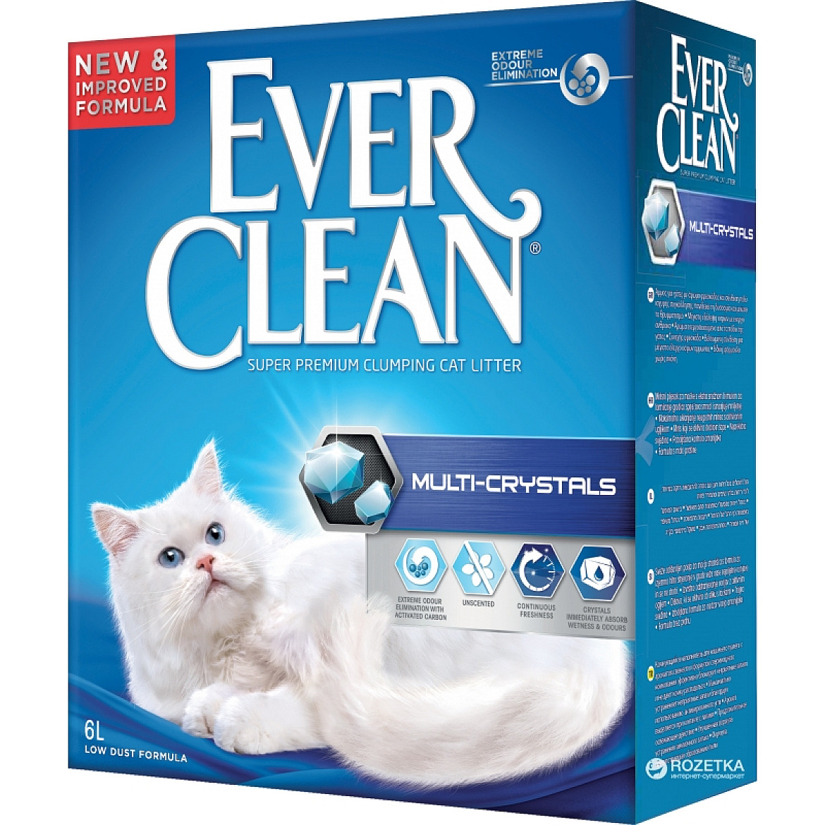 Ever Clean Multi-Crystals наполнитель для кошачьего туалета Мульти кристалы , 10 л