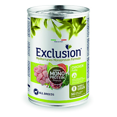  Вологий корм Exclusion Adult Chicken  для дорослих собак усіх порід із куркою