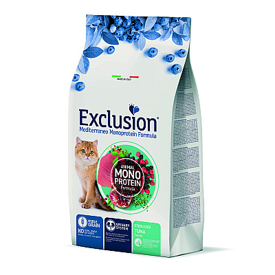 Сухой корм Exclusion Sterilized Tuna  для стерилизованных кошек с тунцом