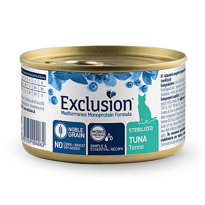 Влажный корм Exclusion Sterilized Tuna  для стерилизованных котов с тунцом