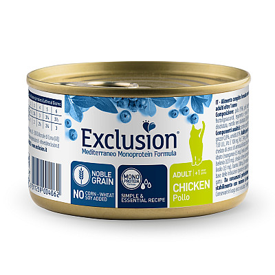 Влажный корм Exclusion Adult Chicken для взрослых котов всех пород с курицей