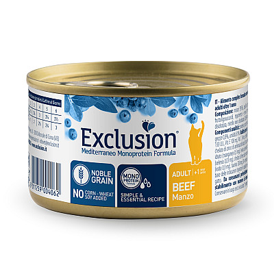 Влажный корм Exclusion Adult Beef  для взрослых котов от 12 месяцев с говядиной
