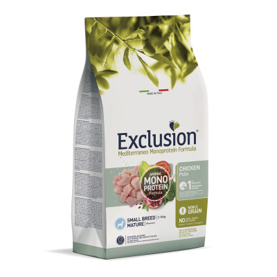Сухий корм  Exclusion Mature Chicken Small Breed  для літніх собак дрібних порід з куркою