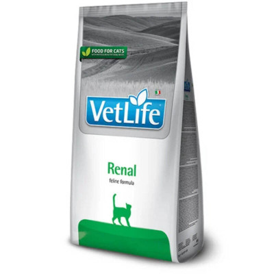 Лечебный корм для кошек Farmina VetLife Renal – Сухой корм-диета для кошек с заболеванием почек
