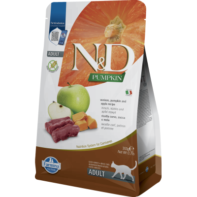 Сухий корм для дорослих котів N&D CAT PUMPKIN VENISON & APPLE ADULT з гарбузом олениною та яблуком