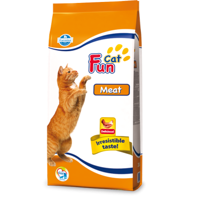 Сухий корм для кішок FUN CAT MEAT 20 KG Повноцінний і збалансований для дорослих кішок з куркою
