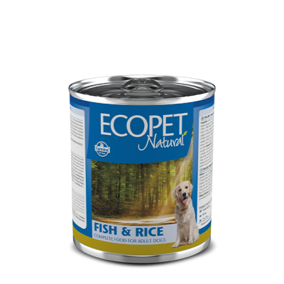 Вологий корм для собак Farmina ECOPET NATURAL DOG FISH & RICE з оселедцем