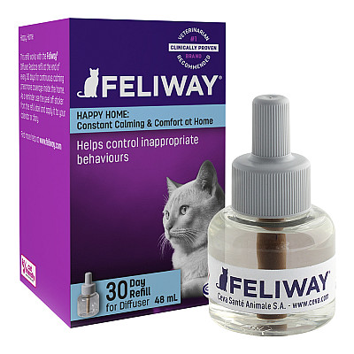 Ceva Feliway Classic (Феливей Классик) сменный блок – успокаивающее средство для кошек во время стресса
