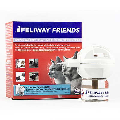 Ceva Feliway Friends (Фелівей Френдс) дифузор + змінний блок – заспокійливий засіб для котів під час стресу, при утриманні декількох котів у домі