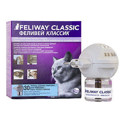 Ceva Feliway Classic (Фелівей Класік) дифузор + змінний блок – заспокійливий засіб для котів під час стресу