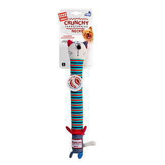 GiGwi Crunchy -Іграшка для собак Кіт з хрусткою шиєю і пищалкою, 28 см