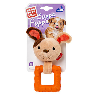 GiGwi Suppa Puppa - ІІграшка для собак Собачка з пищалкою, 15 см