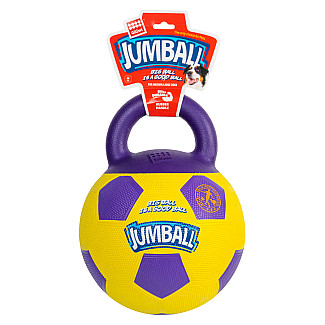 GiGwi Jumball - Іграшка для собак М'яч футбольний з ручкою, 26 см