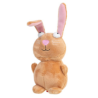 GiGwi Plush - Іграшка для собак Кролик з пищалкою, 16 см