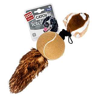 GiGwi Catch & fetch - Іграшка для собак Борсук з 2-ма пищалками, 26 см