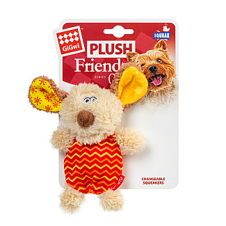 GiGwi Plush - Іграшка для собак Собачка з пищалкою, 13 см