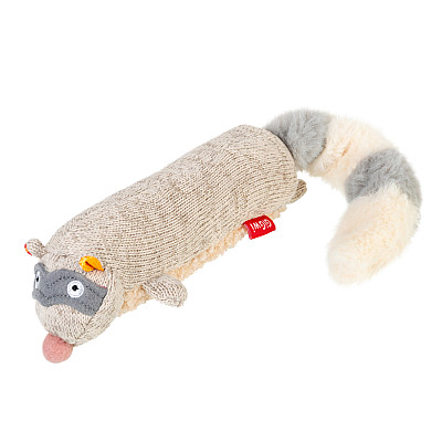 GiGwi Plush - Іграшка для собак Єнот з пищалкою