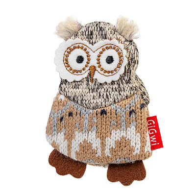 GiGwi Plush - Іграшка для собак Сова з пищалкою